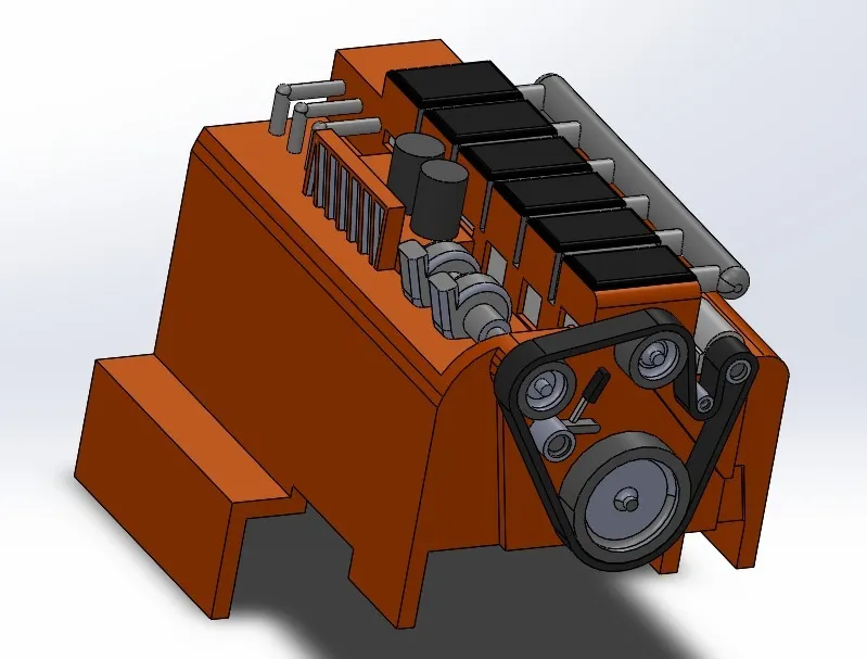 RC Truck Engine Cover