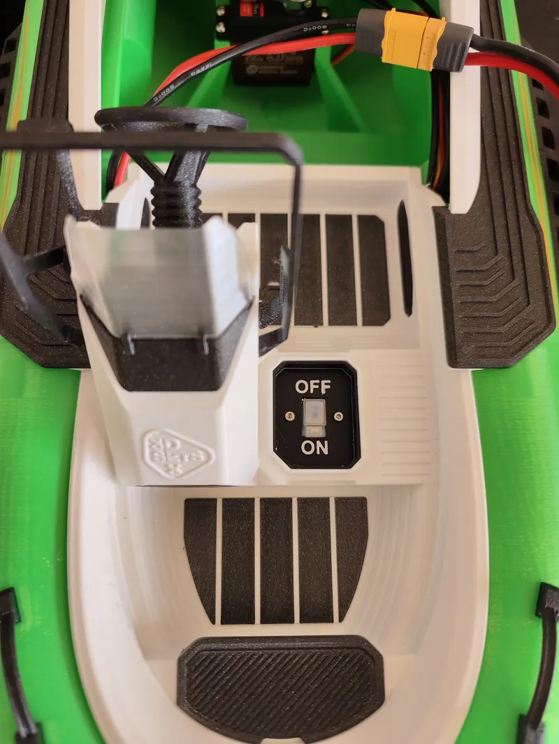 3Dsets Skippy Boats ESC switch holder