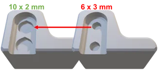 A1 Mini Purge Bucket PMS with 10x2mm Magnets