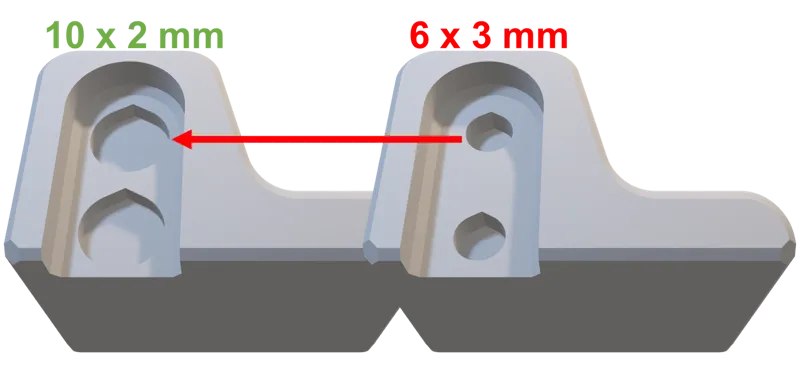 A1 Mini Purge Bucket PMS with 10x2mm Magnets