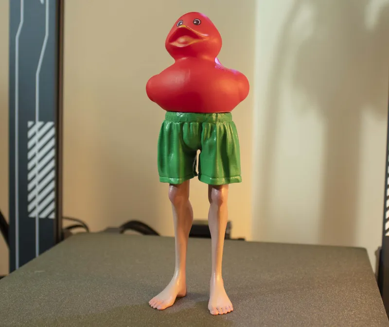 Human feet for rubber duck