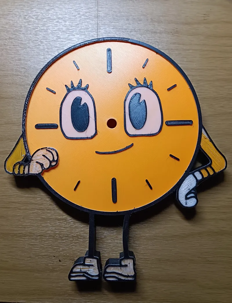 Miss Minutes Clock - 12hr fix & Filament Change Remix