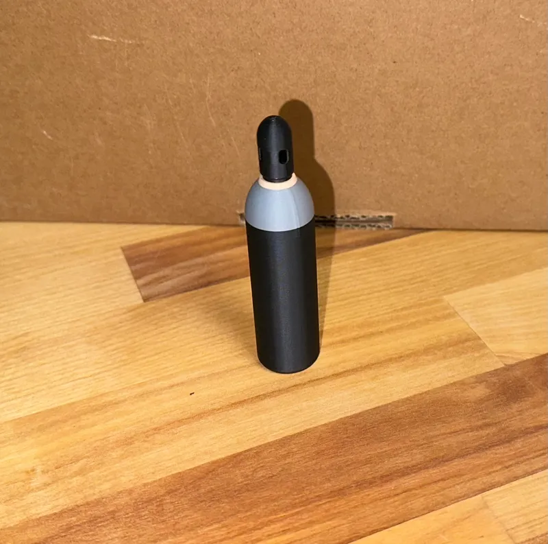 Industrial gas cylinder model