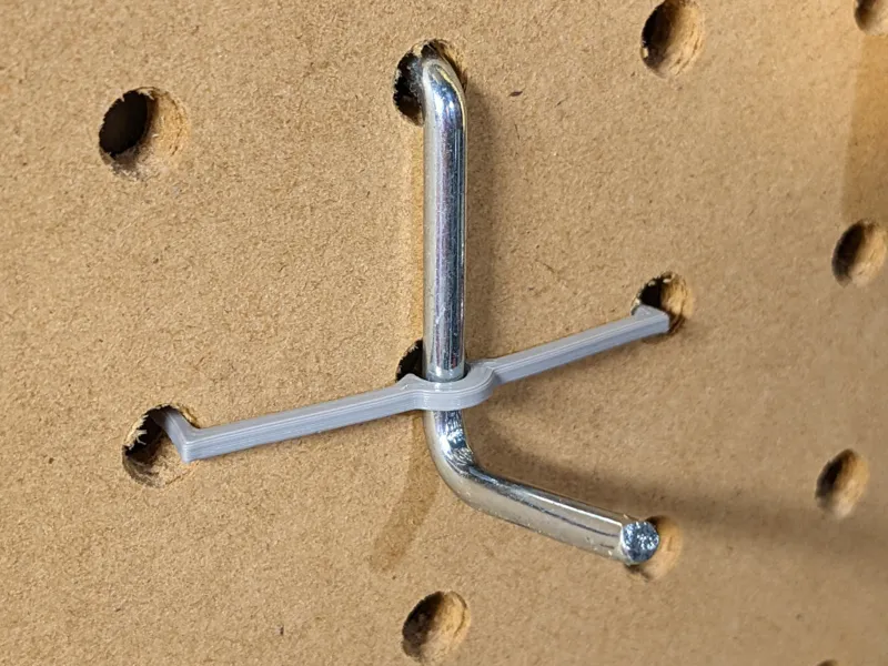 Pegboard hook clip