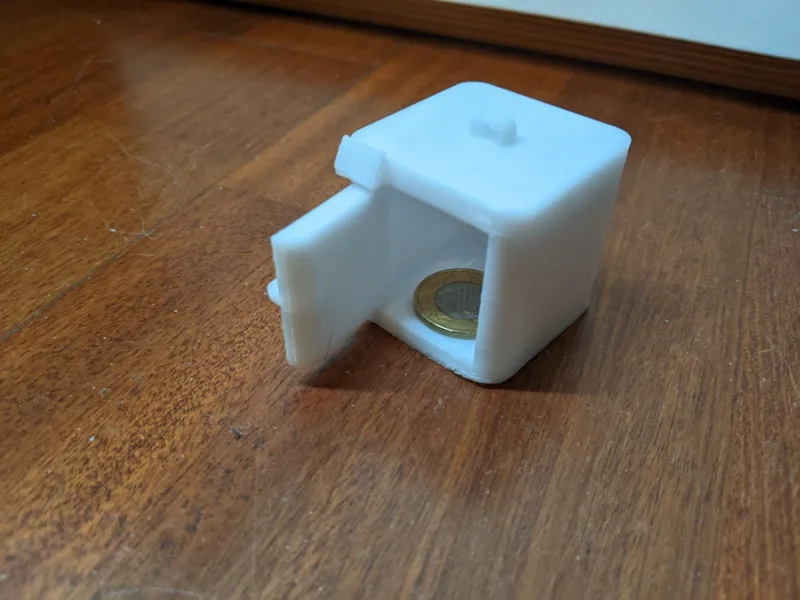 X1 print-in-place box, accuracy and overhang test.