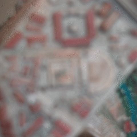 3D Printed in Place Ancient City Origami PaperBird