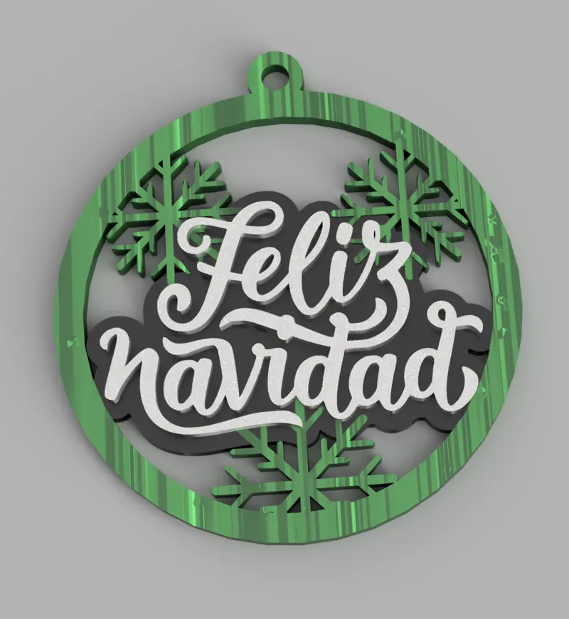 Ornament Christmas 1 (Feliz Navidad)