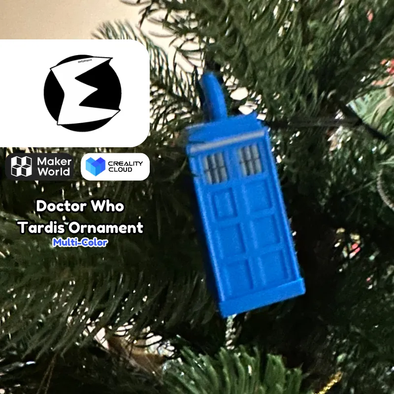 Dr Who Tardis Ornament (for Christmas Tree)