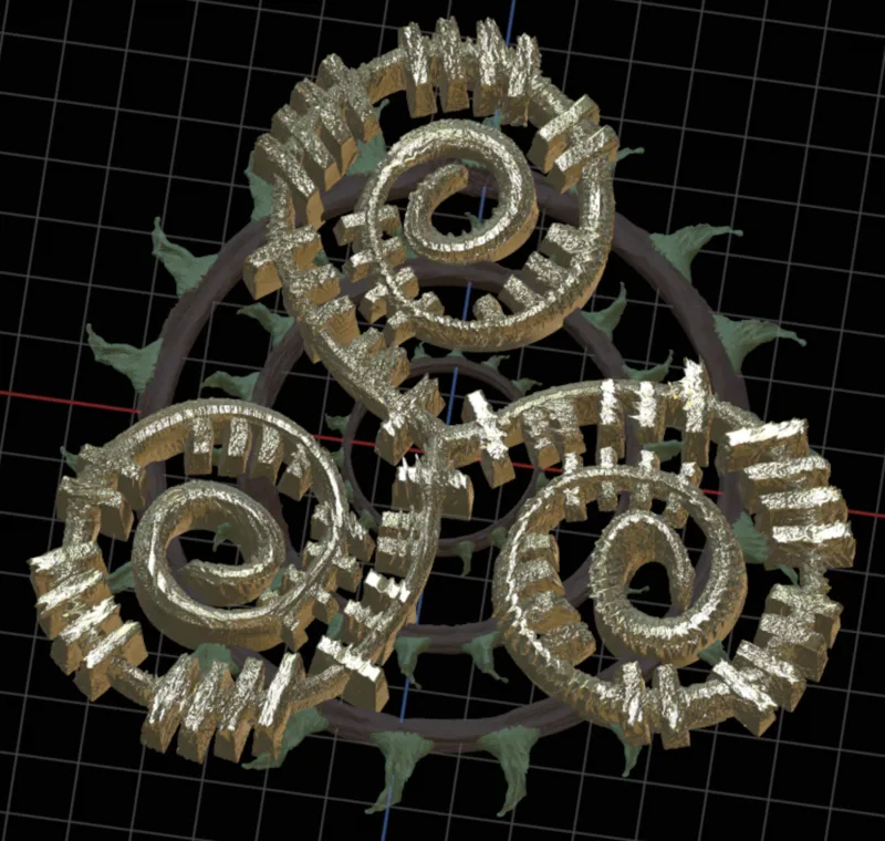 Ogham Tri-spiral Pendant