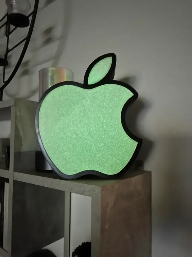 apple logo mit led