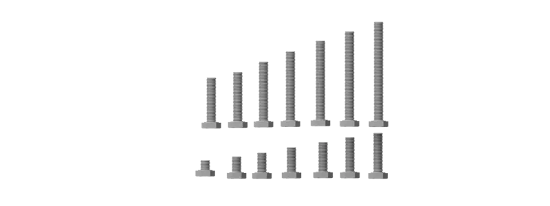 Hex Screws Sechskantschrauben Schrauben M10 - M12