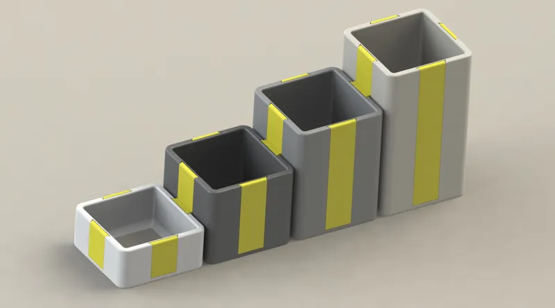Catch-All Trays / Desk organizer - height variants remix