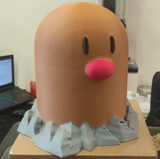 Life Sized High Poly Diglett MMU MULTI MATERIAL