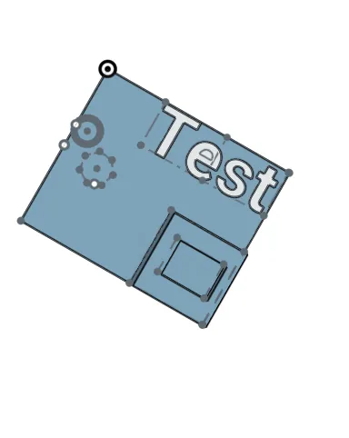 Test word printing by glitch frame makerworld