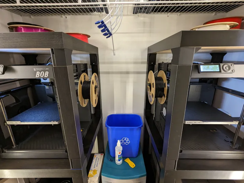 Bambu Lab P1P Side Spool Mounts