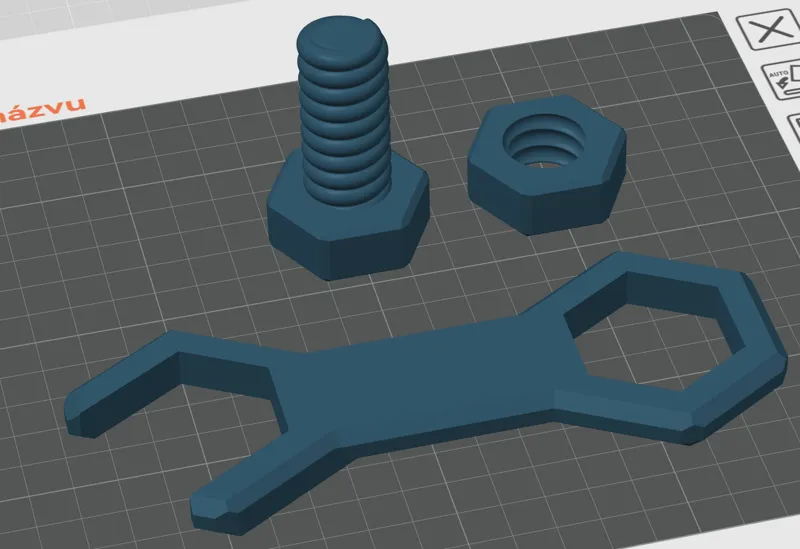 Screw set for kids with tools, knuckle thread