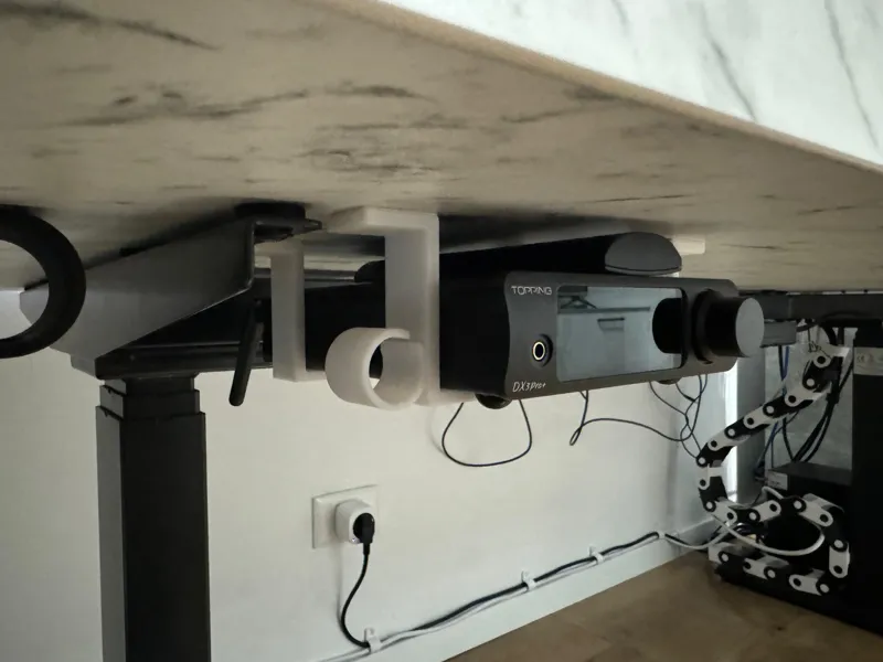 Topping DX3 Pro+ Under Desk Mount + Cable Holder