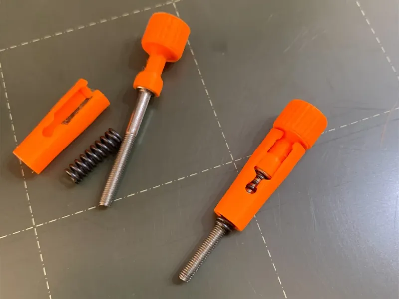 MMU2S Idler Tension Screw Retainer & Thumbscrew two parts