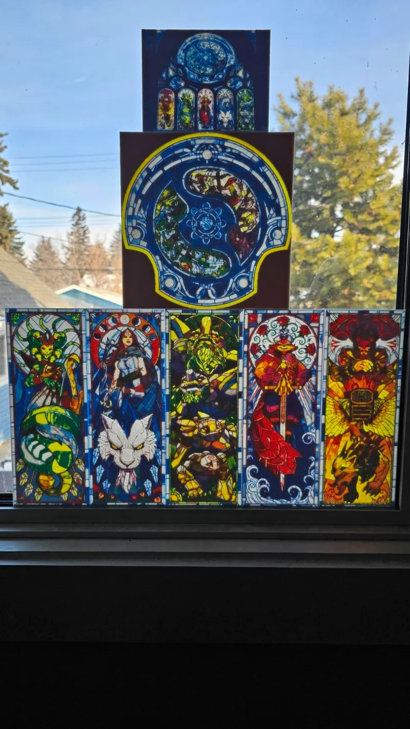 Dota 2 Stained Glass Lithophanes