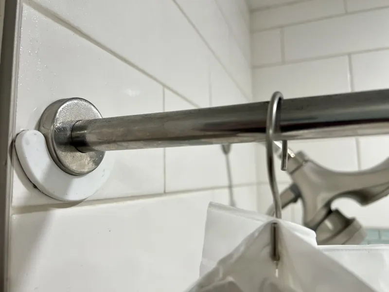 Holder for IKEA AVESJÖN shower curtain tension rod