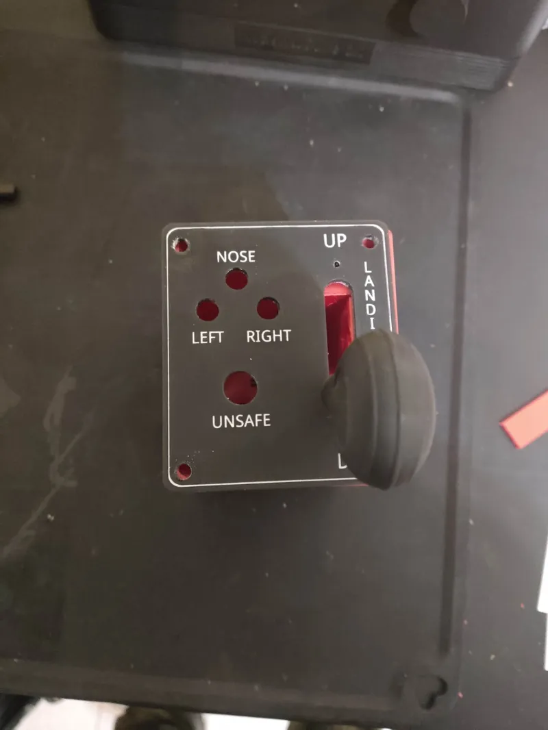 Flight sim landing gear lever