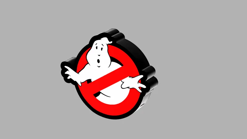 Ghostbusters Logo Lightbox