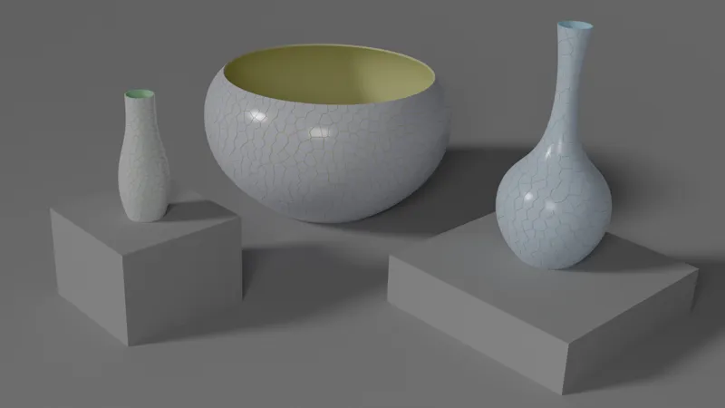 Ice-crack/craquelure vase  冰裂纹 花瓶