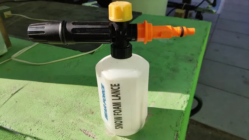 snow foam lancer to parkside pressure washer