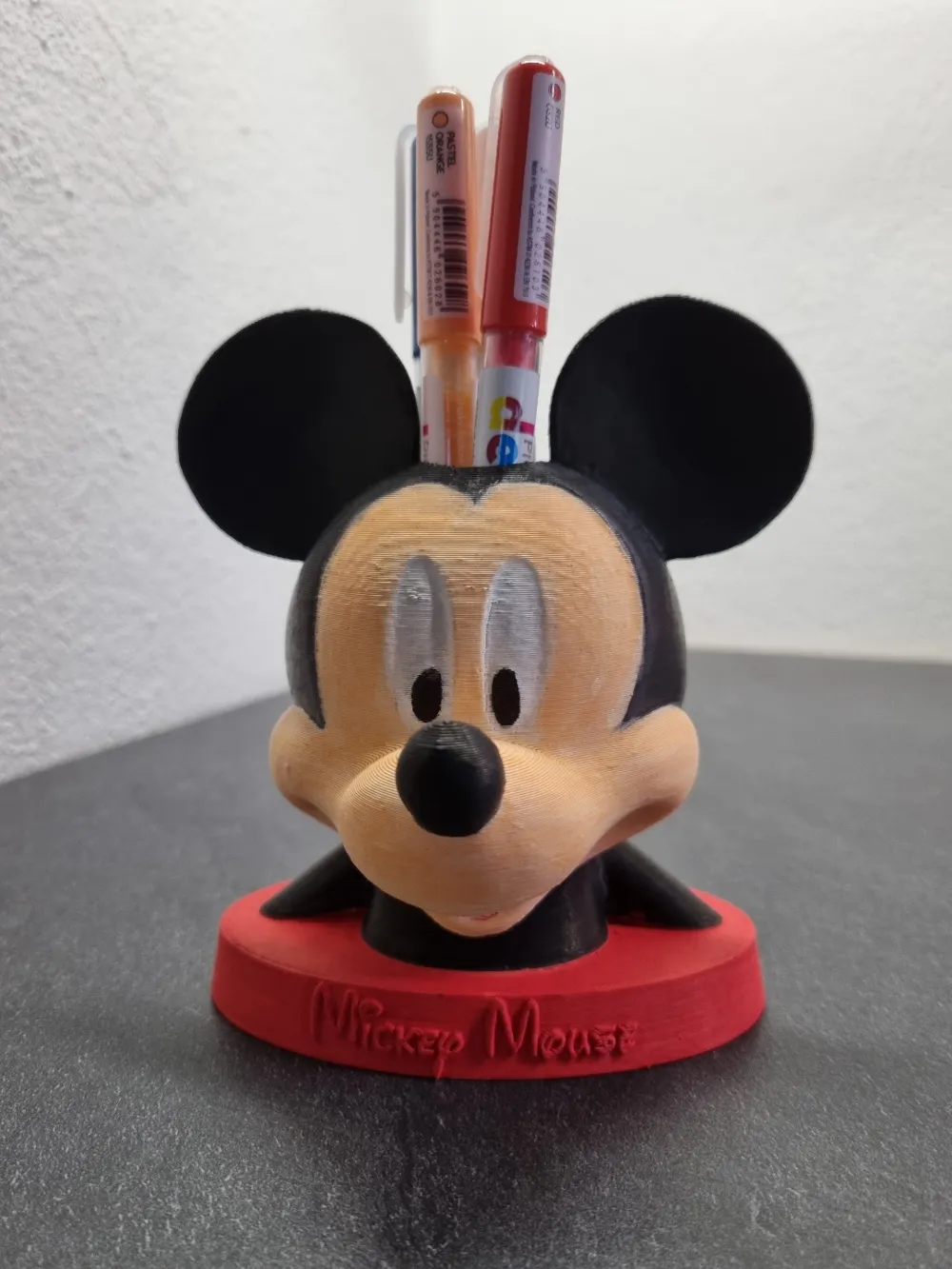 Mickey Mouse pencil holder Remixed by radekrac MakerWorld