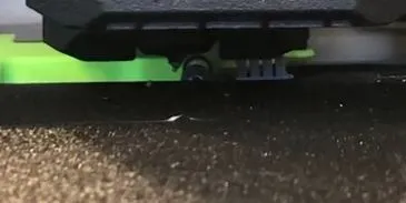 tool head position during first layer scan