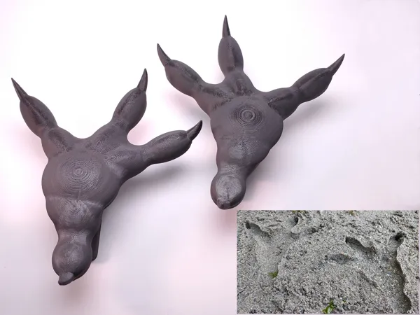 Tampons empreintes de dinosaure