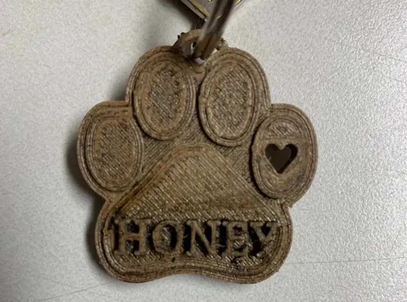 Pawprint Keychain