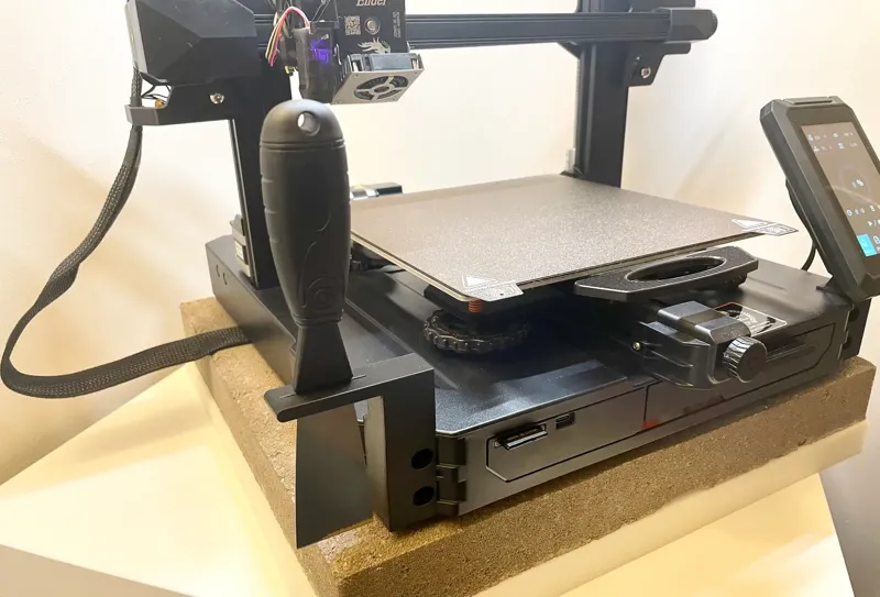 Ender 3 S1 PRO Print Removal Scraper Holder Left Front Corner