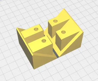 Ender 3 S1 PRO Blank Left & Right Corner Brackets For Editing Or Covers