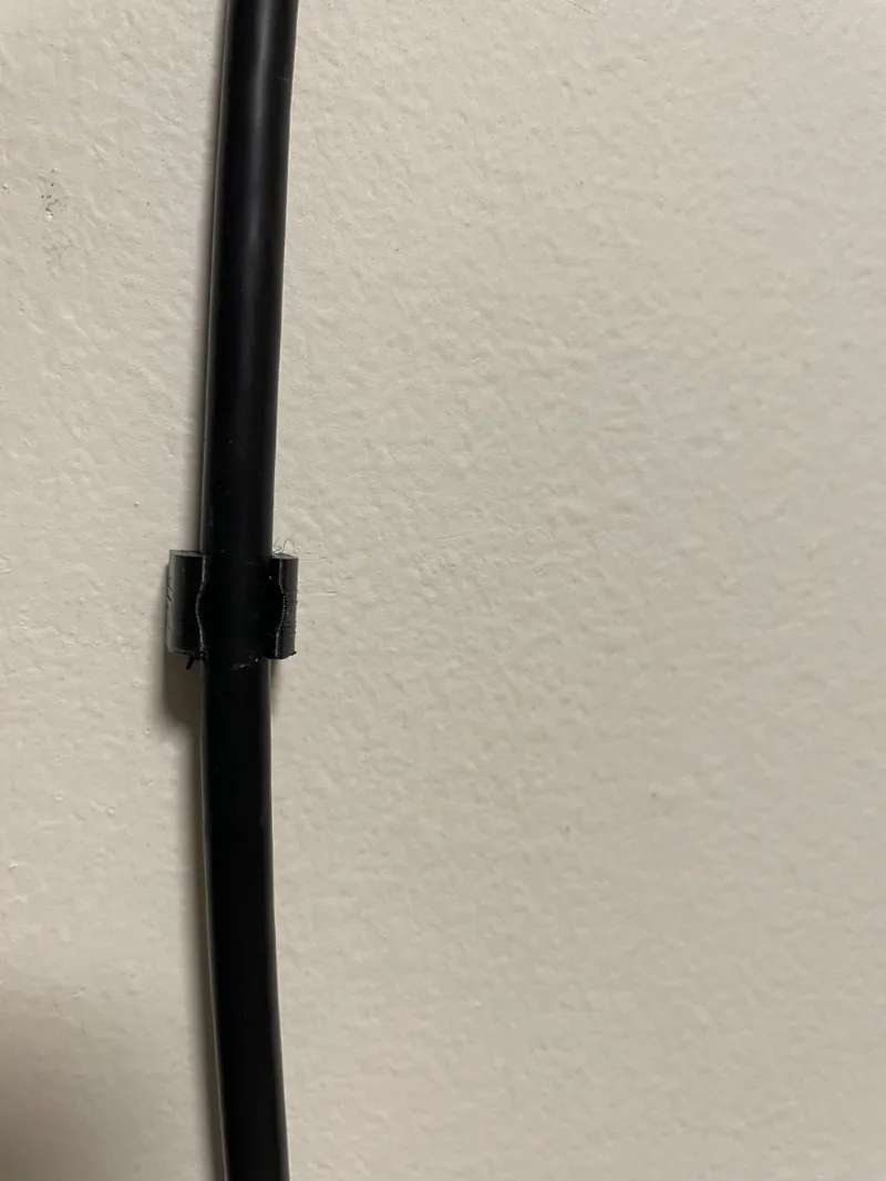 Hidden cable clamp