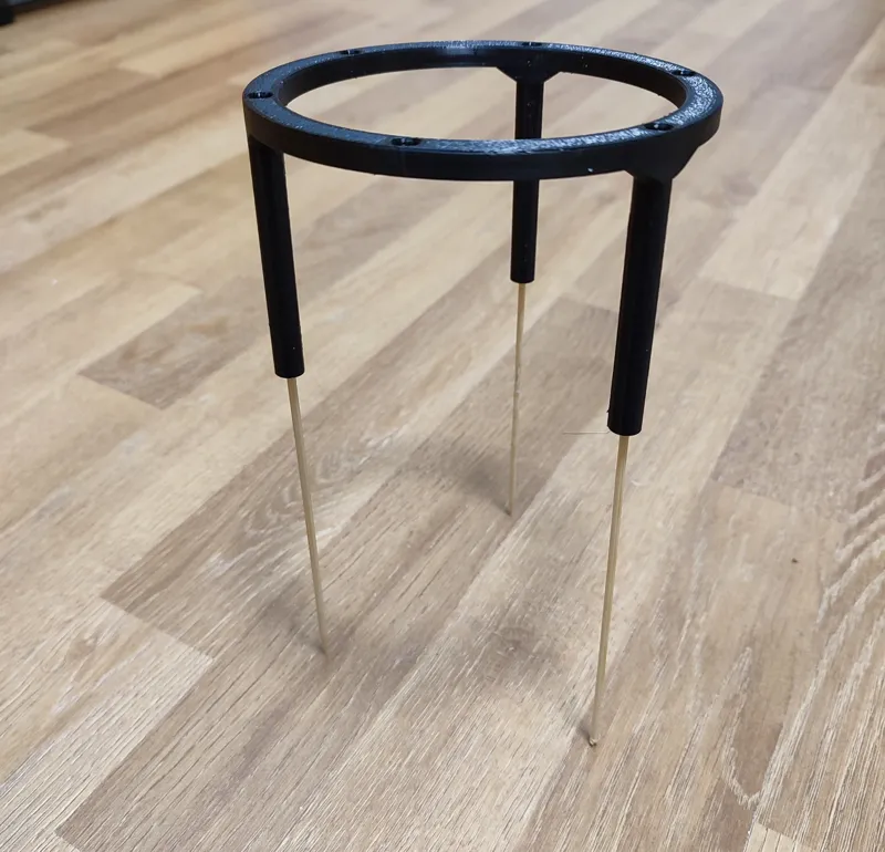Stackable plant supports for skewer