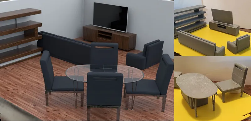 Modern Living Room Furniture - Dollhouse
