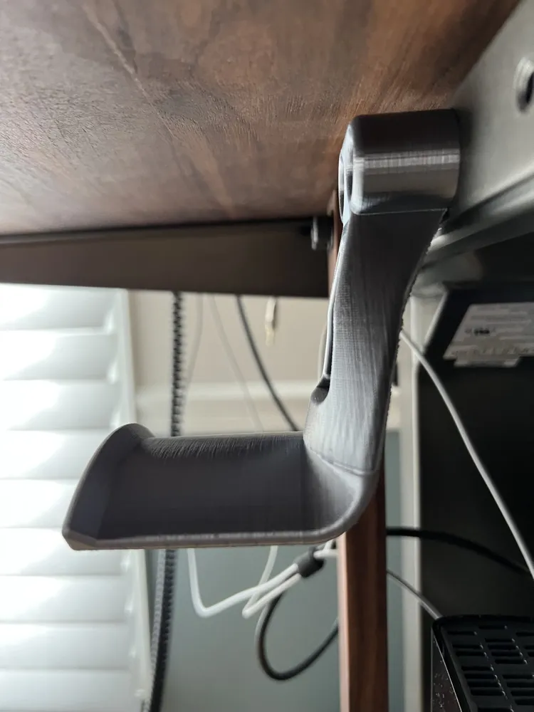 Headphone Holder for Uplift Adjustable Desk by Desmodromic MakerWorld