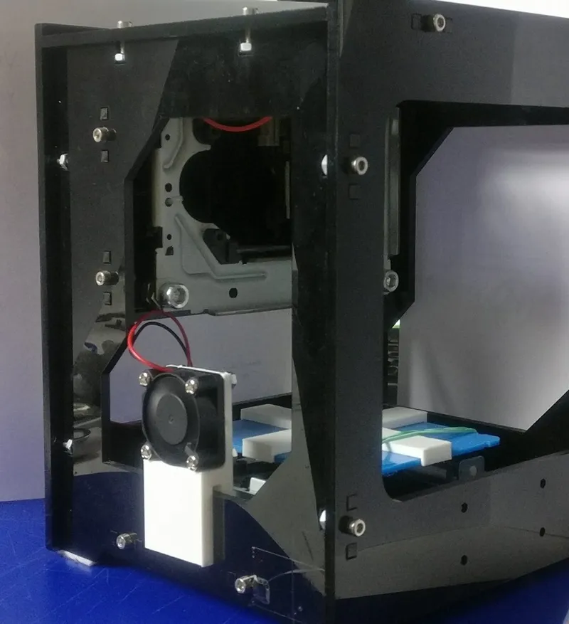 Fan mount for NEJE Laser Engraver