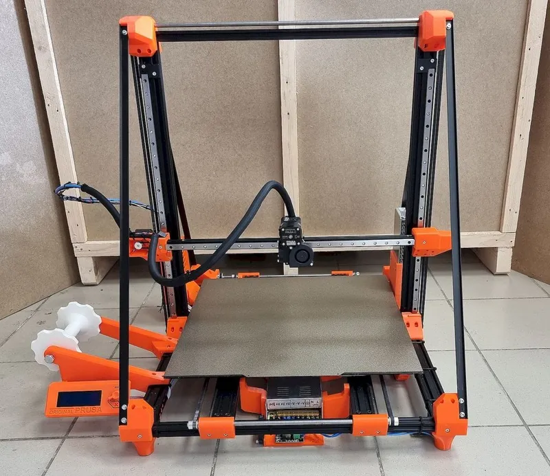 CR-10 S5 rebuilded to Prusa XXL style 500x500x500 mm printer