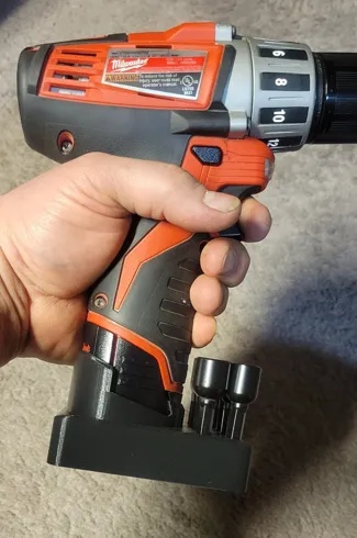 Milwaukee M12 Battery, Bit Caddy and stabilizer