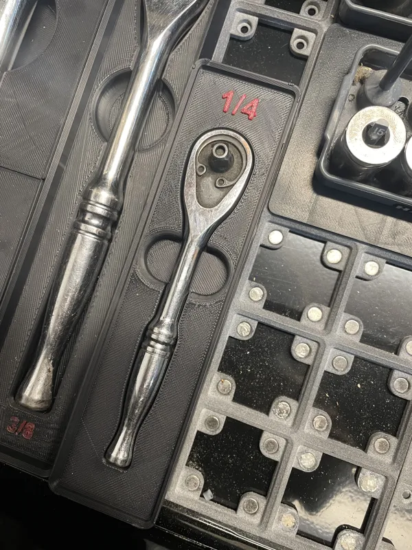 1/4 Ratchet Husky Gridfinity Holder