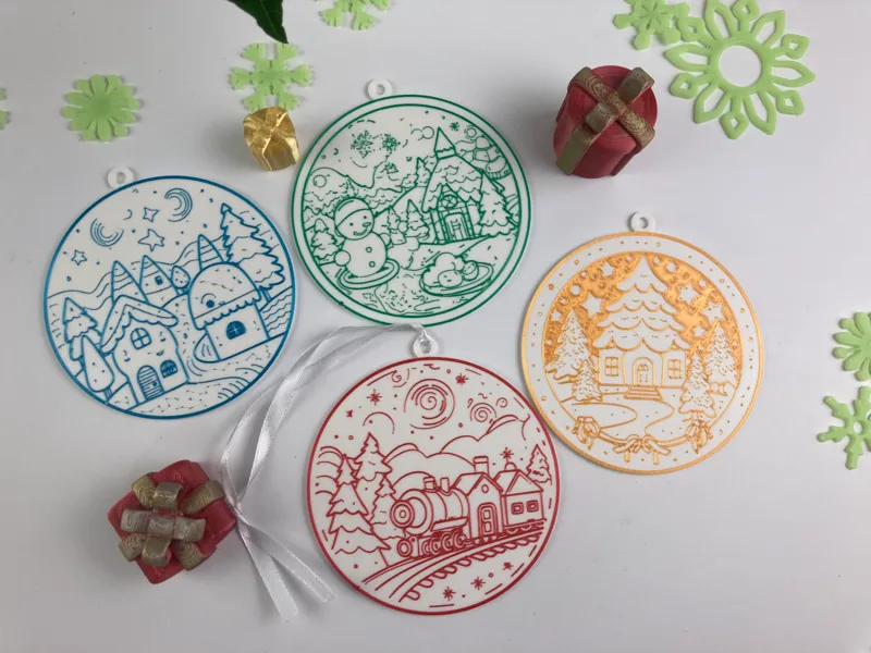 Christmas charms and coasters