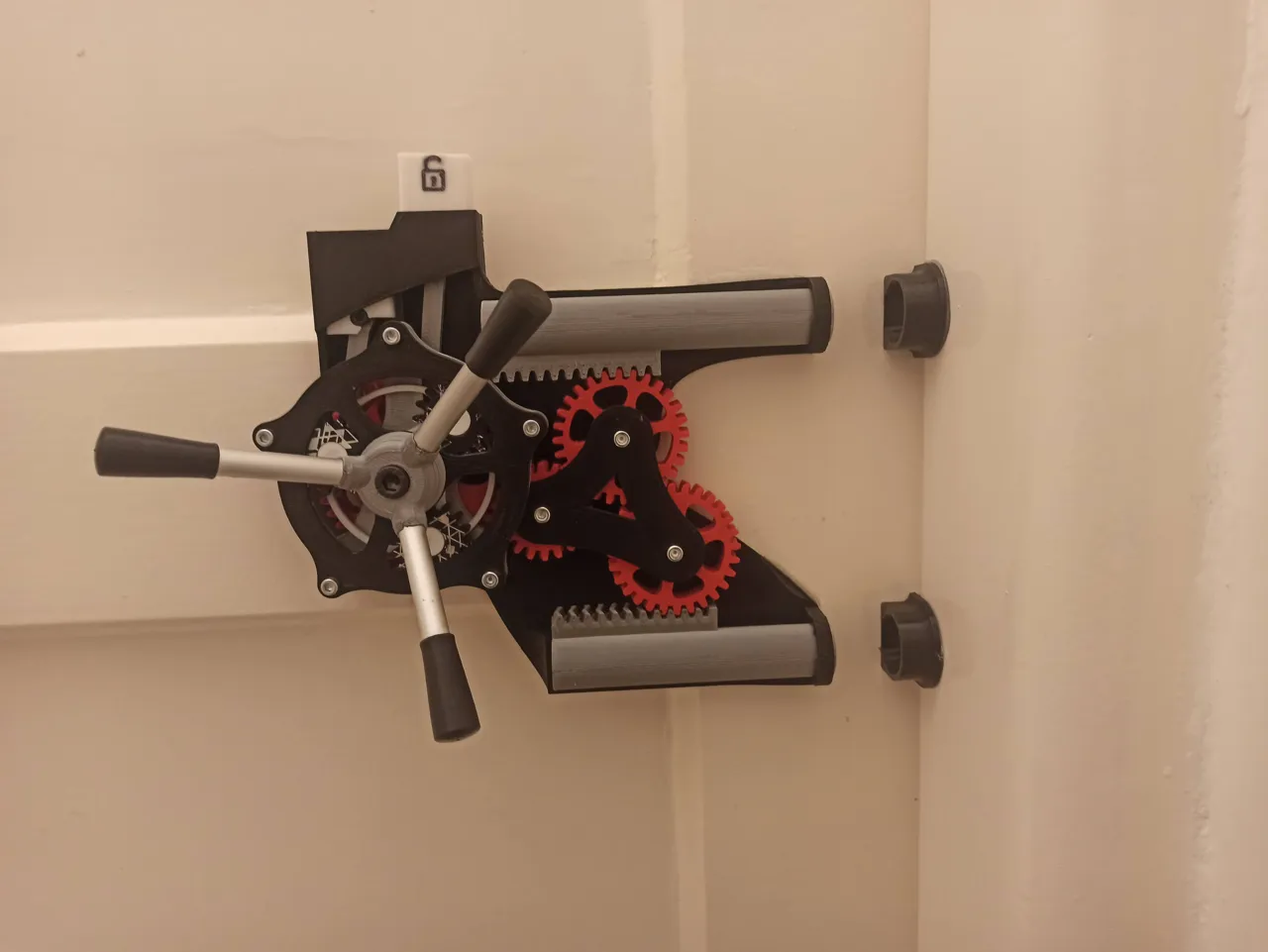Over engineered door lock view 2