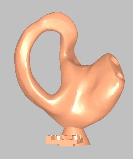 Hearing aid mold full shell skeleton