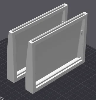 Picture Frame for Lithophane (133x100x3mm) with Led-Strip integration option (<9mm)