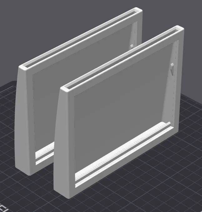 Picture Frame for Lithophane (133x100x3mm) with Led-Strip integration option (<9mm)