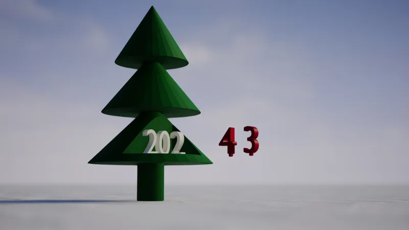 New Year Christmas Tree