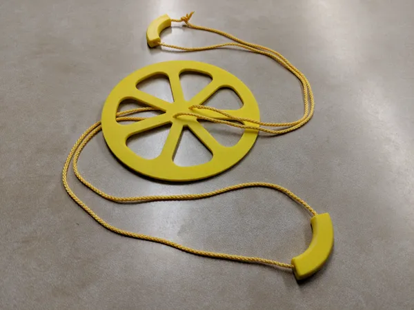 Toupie centrifuge à ficelle et disque