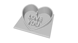 Valentine heart on the wall